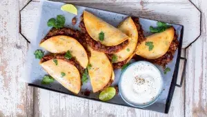 Tortilly plněné fazolemi