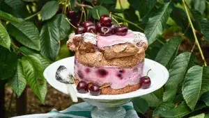  Třešňový sněhový dort