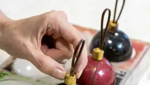 Vánoční čokoládové ozdoby