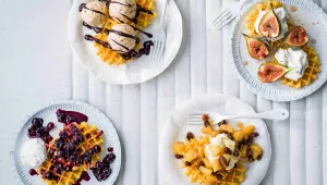 Sladké vafle s oblohou 4x jinak