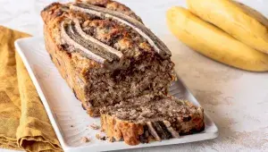 Veganský banánový chlebíček