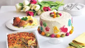 Velikonoční dort s veselými zvířátky