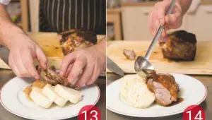 Vepřo knedlo zelo – kroky 13+14