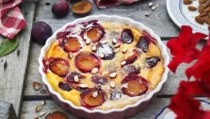 Švestkový clafoutis