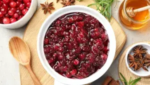 Díkůvzdání - brusinková omáčka