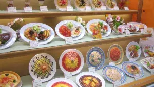 Sampuru - napodobeniny jídel ve výloze