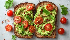 Toasty s guacamole