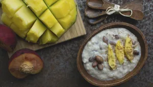 ovesná kaše s mangem