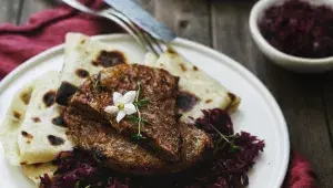 Veganské svatomartinské menu