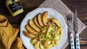 Kuřečí nudličky v hořčičné omáčce