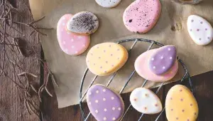 Velikonoční máslové sušenky s vanilkou