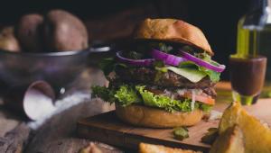 Burger a patatas