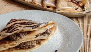 Palčinky zabalené do trojúhelníku