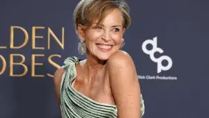 Sharon Stone na Zlatých glóbech 2025