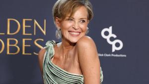Sharon Stone na Zlatých glóbech 2025