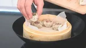 shu mai - krok 4 - napařování