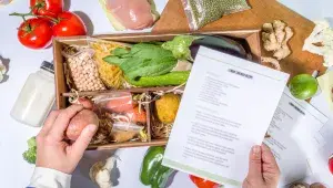 Box se surovinami na přípravu jídla