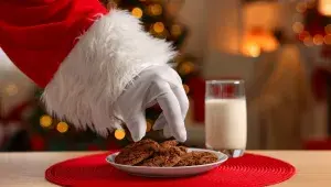 Co jí na Vánoce Santa?