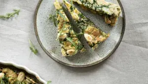 Velikonoční nádivka se špenátem a mandlemi