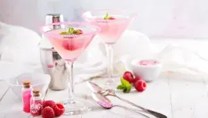 růžový koktejl