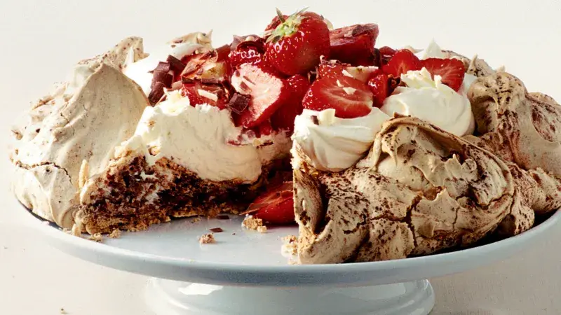 Jahodovo-čokoládová pusinka