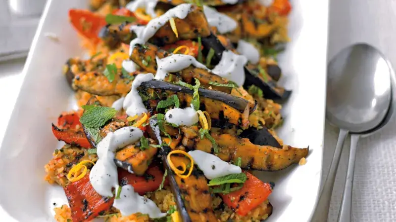 Grilovaná zelenina a bulgur