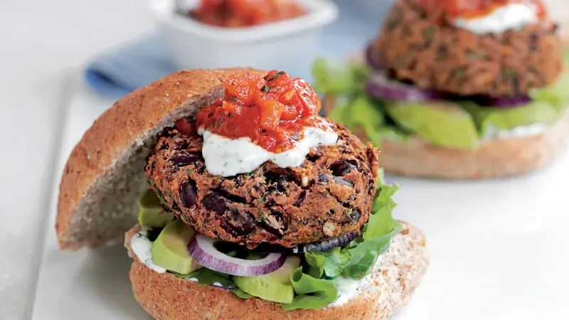 Mexické fazolové burgery