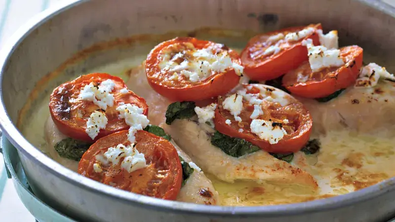 Smetanové kuře s rajčaty