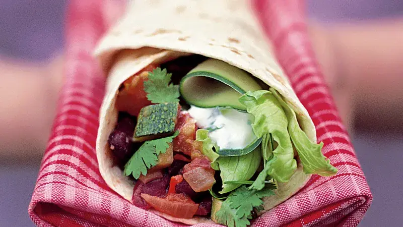 Mexické závitky s fazolemi