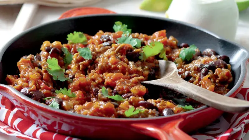 Mexické fazole s mletým masem