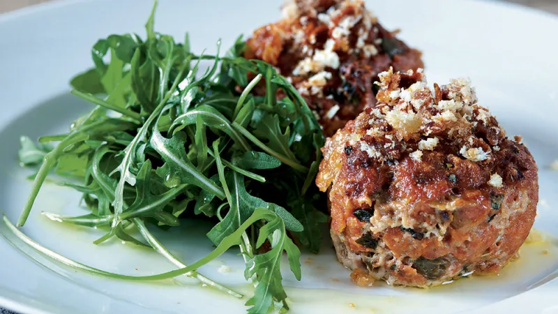 Mleté bochánky s parmazánovou krustou