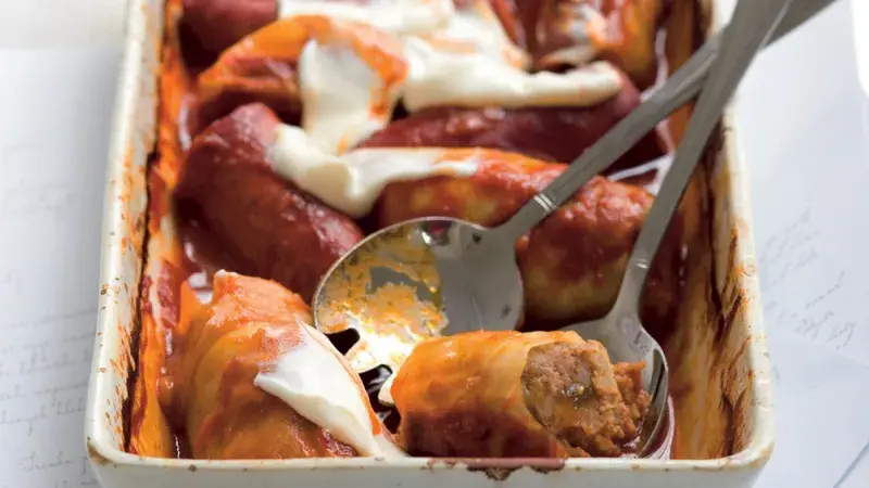 Plněné zelné listy