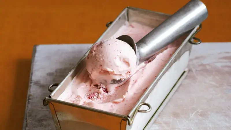 Zmrzlina s lesními jahodami