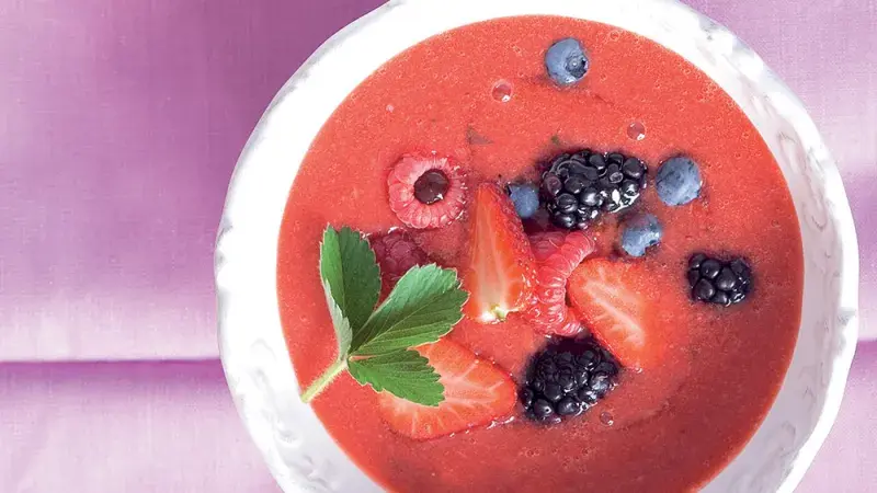 Jahodové gazpacho 