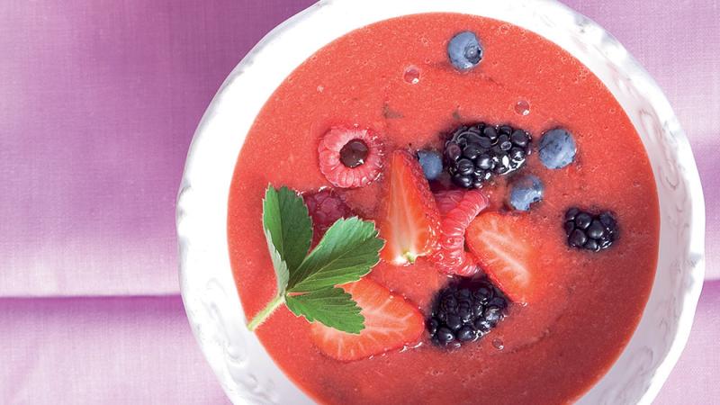 Jahodové gazpacho 
