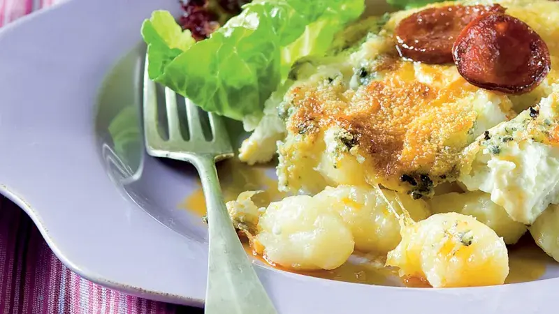 Zapékané gnocchi se čtyřmi sýry