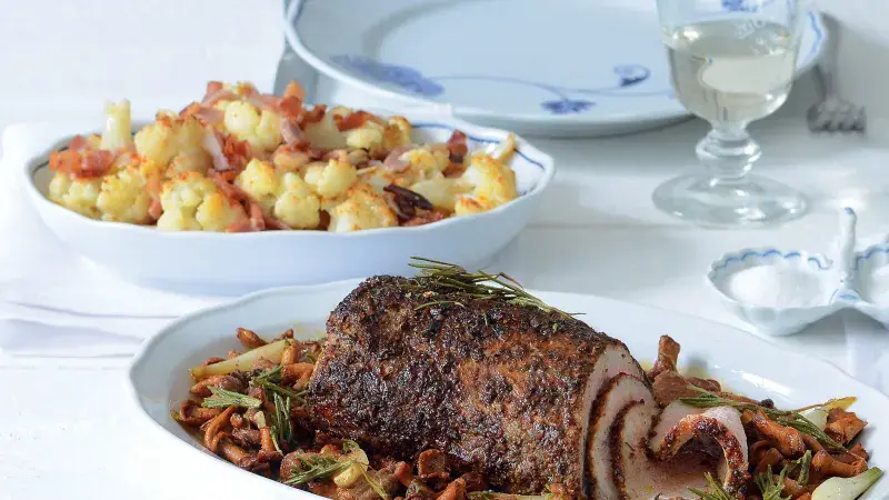 Vepřová pečínka s liškami