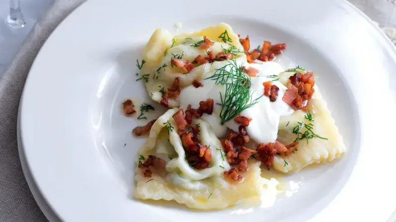 Pltnické pirohy s brynzou a koprem