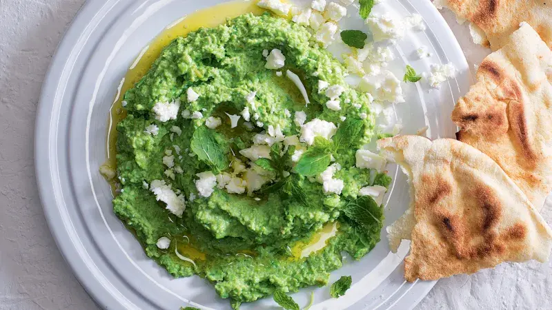 Hráškový dip s fetou 