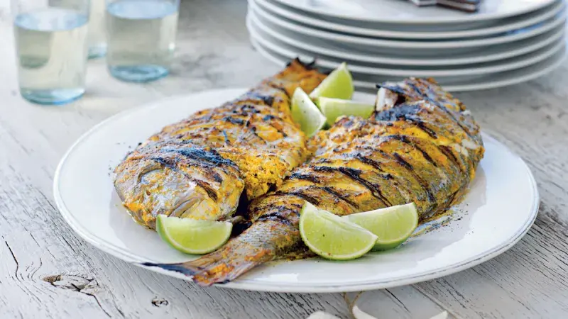 Grilovaná ryba ve stylu tikka
