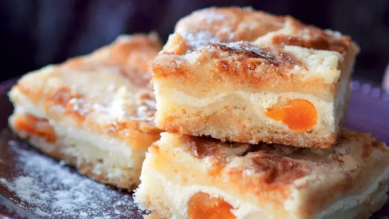 Sypaný koláč s tvarohem