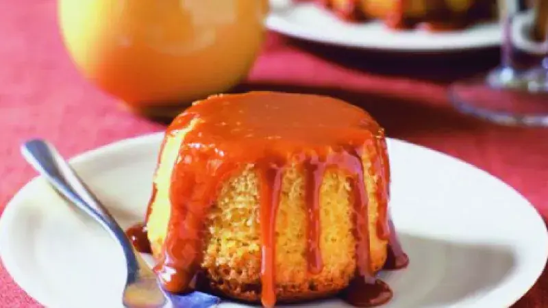 Vanilkové bábovičky s karamelovou omáčkou