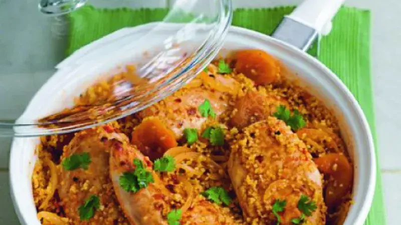 Harissové kuře s bulgurem