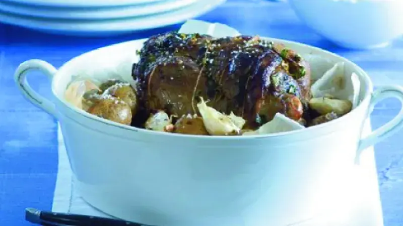 Jehněčí pečené na česneku a oreganu