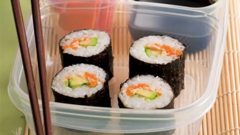 Lososové suši do krabičky