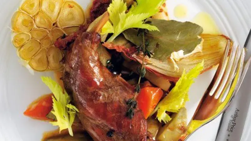 Ragú z artyčoků s králíkem