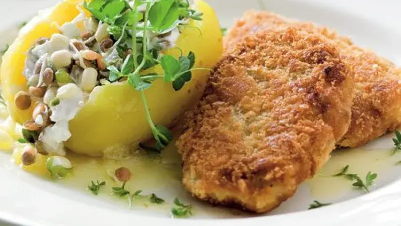 Kůzlečí řízky s dipem