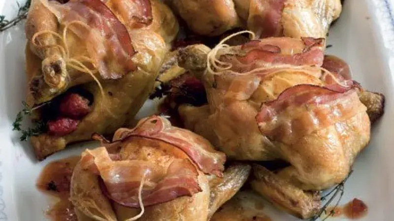 Jarní kuřátka plněná malinami