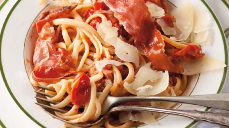 Linguine v růžové