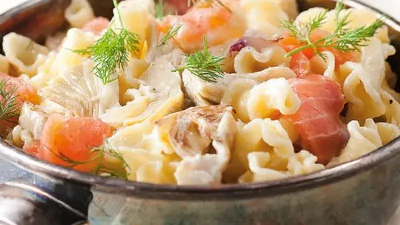 Fiorelli s lososem a artyčoky